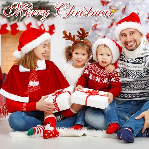 QIZHIQIAMY Weihnachtsmantel Rot Weihnachtsumhang Weihnachtsmann Umhang Nikolaus Umhang Weihnachten Samt Mantel Weihnachts Cape für Weihnachtsfrau Kostüm Damen (Nur für Kinder ab 14 Jahren geeignet)