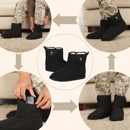 SAVIOR HEAT App-Controlled Heated Foot Warmer – 7.4V Electric Snow Boots for Men and Women, Ideal for Winter Skiing and Fishing