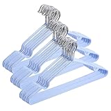 AI-PIKA 30 PCS Ganchos Estándar,Ganchos para Ropa,Ganchos para Ropa de Acero Inoxidable,42cm Diseño Antideslizante,Se...