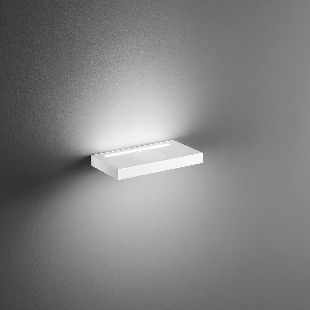 Aplique contemporáneo de pared LED 18W de aluminio blanco modelo Floor 3
