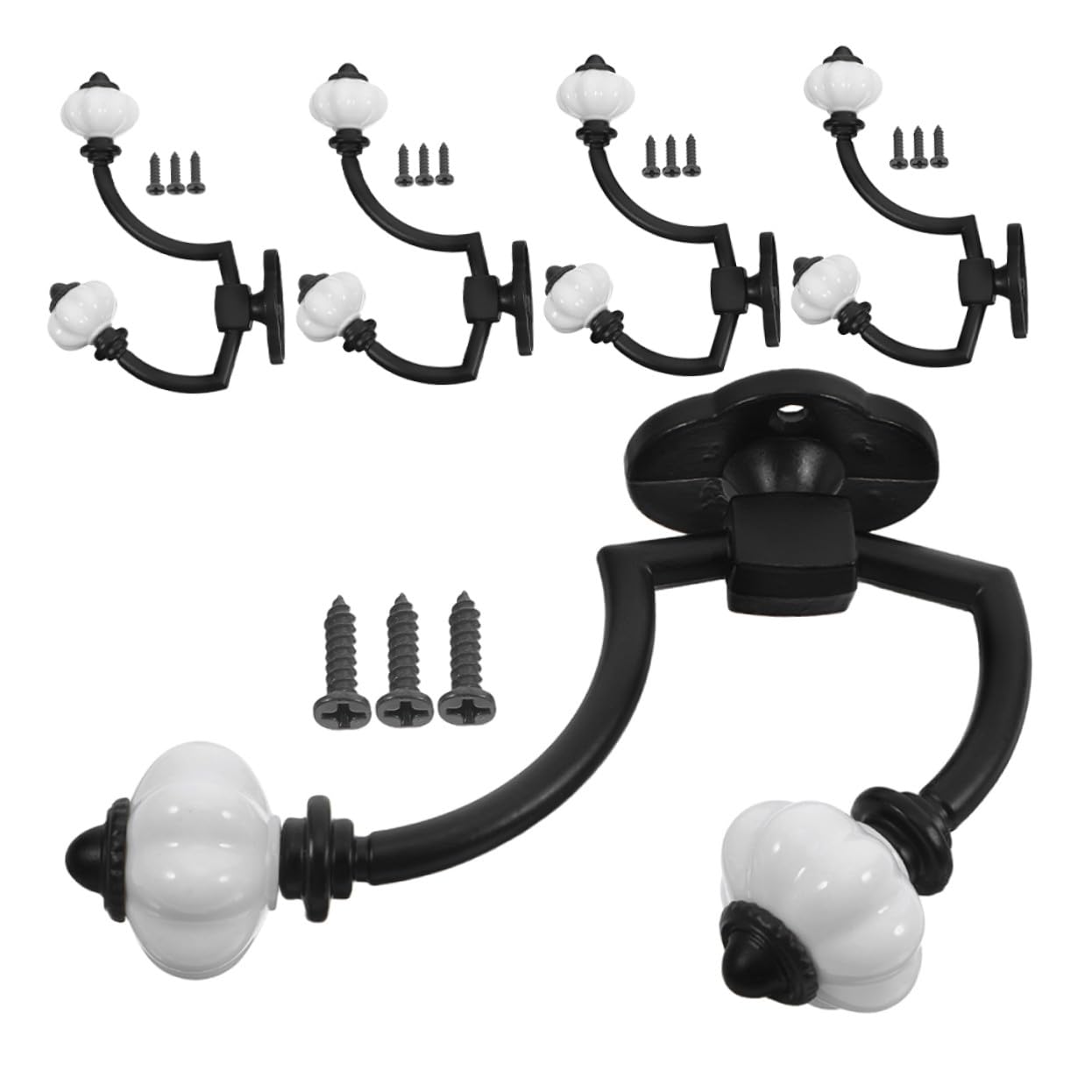 Crochets muraux pour suspendre manteaux et chapeaux en zinc rustique