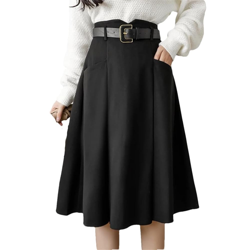meltthelady thick belt skirt Sサイズ PU Leather Skirt Belt for Women - Wide Waist Ruffle Belt