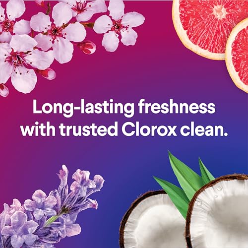 Image of CLOROX Scentiva Disinfecting Wipes Bundle, Coconut and Waterlily, Grapefruit and Orange Blossom, Lavender and Jasmine, Cherry Blossom and Peach, 75 Count Each (Package May Vary