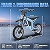 Tuttio Soleil01-GB Electric-Dirt-Bike - 2026 Upgrade 3000W Peak E-Bike, 14"/12" Fat Tire E-Motorcycle with 48V 21AH Battery 37MPH Mountain Off-Road Dirtbike for Adults Teens Boy Girl Age 13+ #1