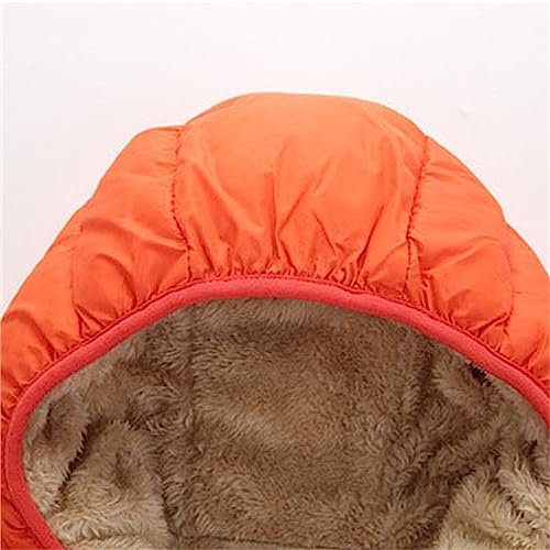 Windproof Fleece Jacket for Toddler 𝗦𝗵erpa Lined Hooded Zip Coat Kids Solid Thicken Outerwear with Pocket2
