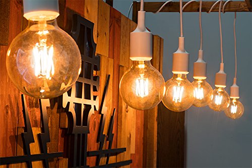 Basics Bombilla LED De Globo E27 Edison Con Rosca G93, De 7 W