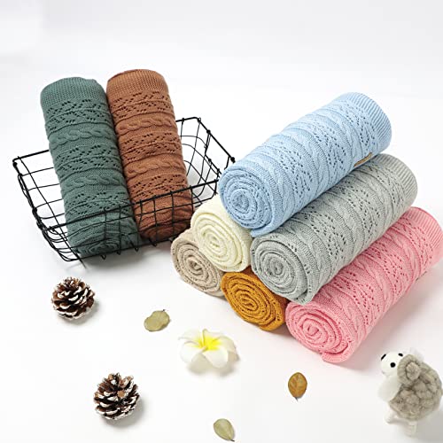 Lawkul Neutral Baby Blankets Cotton Baby Girl Receiving Blankets Infant Swaddle Baby Blanket Newborn Gender Neutral Nursery Decor Size 40X30 Inches #TOP6