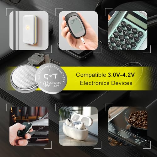 Baterías recargables LIR2450 120mAh 6 unidades miniatura 2