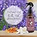 Tumalo Lavender Room Spray - Sophisticated, All-Natural Home Fragrance, Pure Essential Oil Air Freshener & Odor Eliminator, Soothing and Refreshing Scent, Amber & Jasmine, 4 oz Glass Bottle