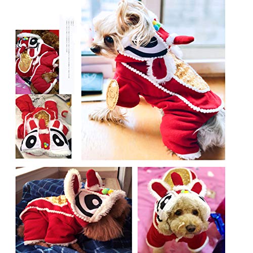 Disfraz León para Perros Pequeños y Medianos XS miniatura 2
