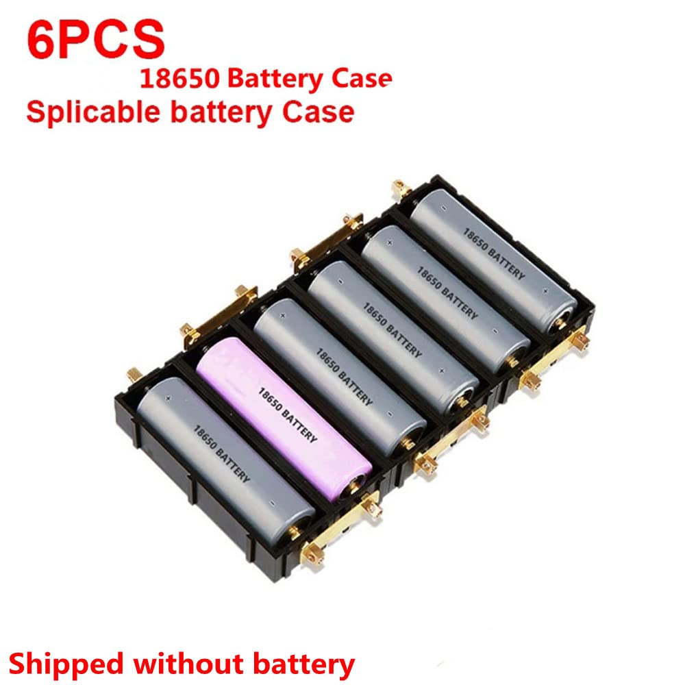 XBERSTAR DIY18650,21700 Welding-Free Battery Box can be Spliced 12v Single-Section Series-Parallel high Current with Cover (18650 Holder)