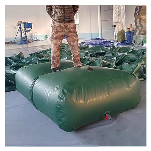 Tanque de agua plegable de PVC de 1000 galones, depósito de agua blando for riego de granjas y jardines, contenedor portátil for almacenamiento de agua.(2x1x1m/2000L/528Gallon)