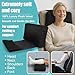 Recliner Headrest Pillow, Versatile Neck Support Cushion with Velvet Cover for Adults, Ideal Accessory for Chair, Couch, Office, Bed, Lumbar Pain Relief, Travel, Lounging, Black