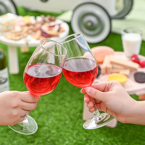 Dating Portable Picnic Table With Wine Glass Holder, Outdoor Plastic Foldable Wine Table 2 In 1 Wine Glass Rack & Snacks Dish, Creative Picnic Accessories For Outdoor Camping, Beach & Park (White) #TOP4