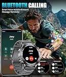 SUNKTA Une montre intelligente pour les hommes,1.45" HD Fitness Tracker Watch avec 100+ Modes sportifs, taux de cœur,SpO2 Tracker,Construire en Amoled Display,Multifonctionnel Smart Watch pour Android iOS (FV10-L)
