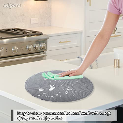 wiipara Round Woven Placemats Set of 6 - Image 3