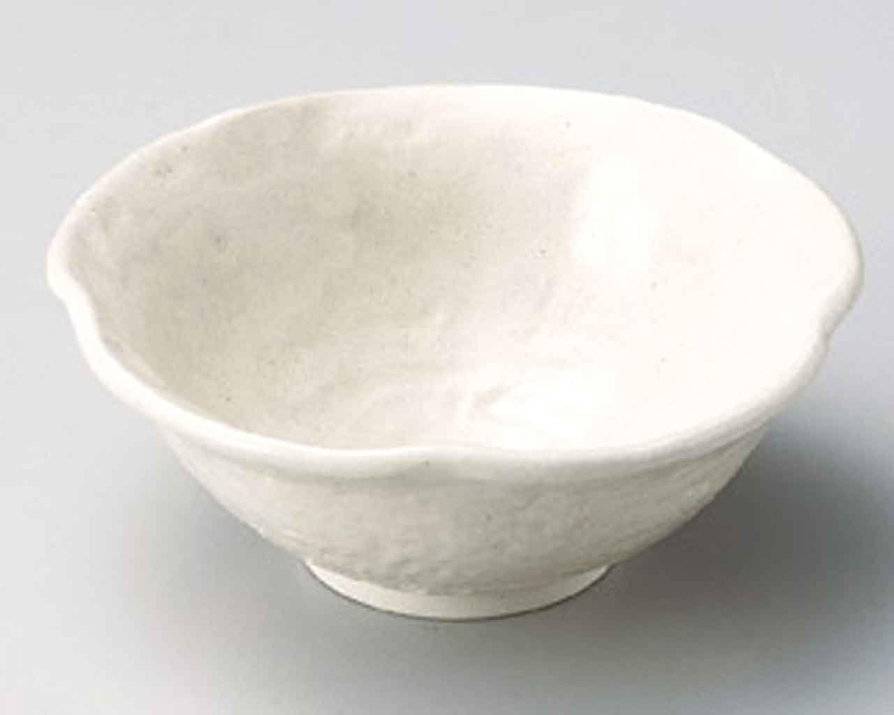 White Glaze 4.7inch Set of 2 Small Bowls White Ceramic