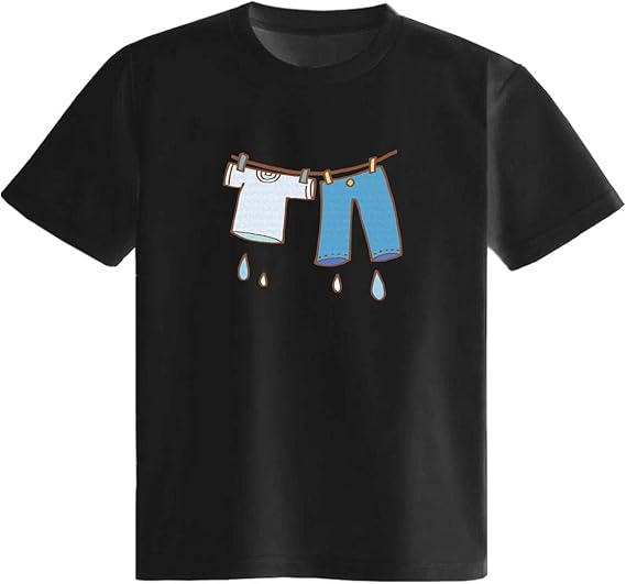 Amazon まだ濡れている洗濯物 Tシャツ 半袖 白 黒 かわいい カッコイイ シュール 面白い じょーく おもしろ ゆるい プレゼント Tシャツ カットソー 通販 Amazon まだ濡れている洗濯物 Tシャツ 半袖 白 黒 かわいい カッコイイ シュール 面白い じょーく おもしろ ゆるい プレゼント Tシャツ カットソー 通販