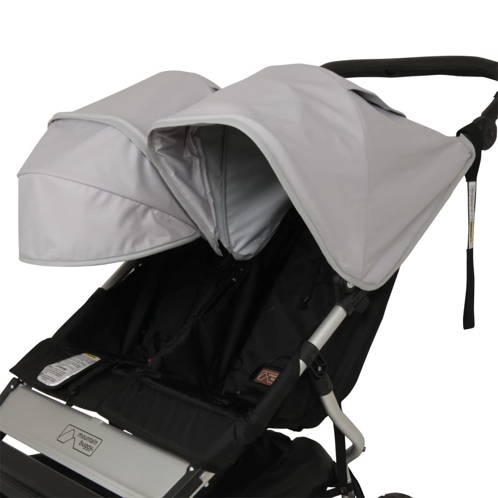 Conjunto 2ud. Capotas Extensibles Mountain Buggy Duet 2.5/3.0/3.2 GRIS.Protec.UV