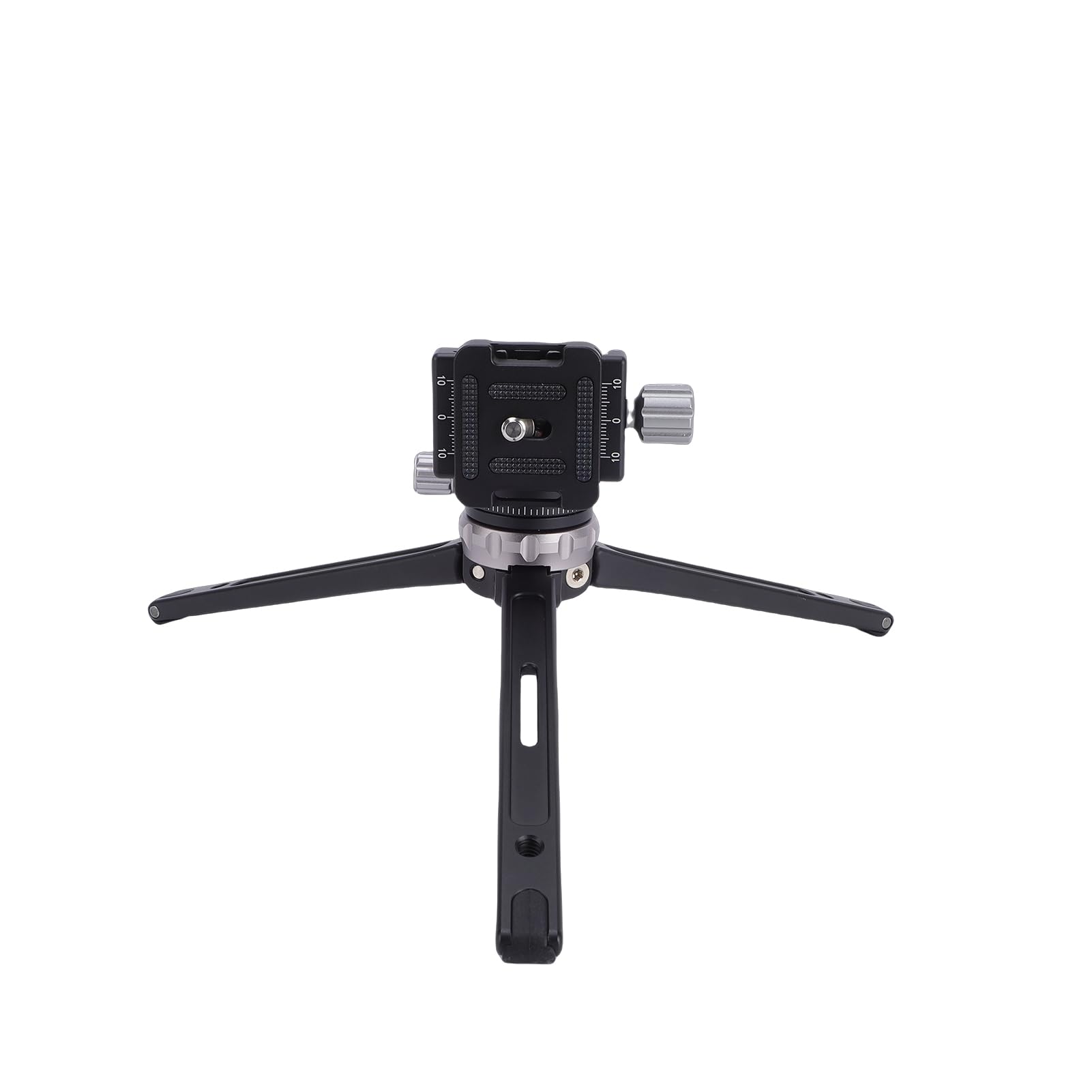 Treppiede Compatto per Fotocamera Supporto per Treppiede Portatile con Testa a Sfera da 360 Gradi per Registrazione Video da Viaggio in Alluminio 363 G (GREY)