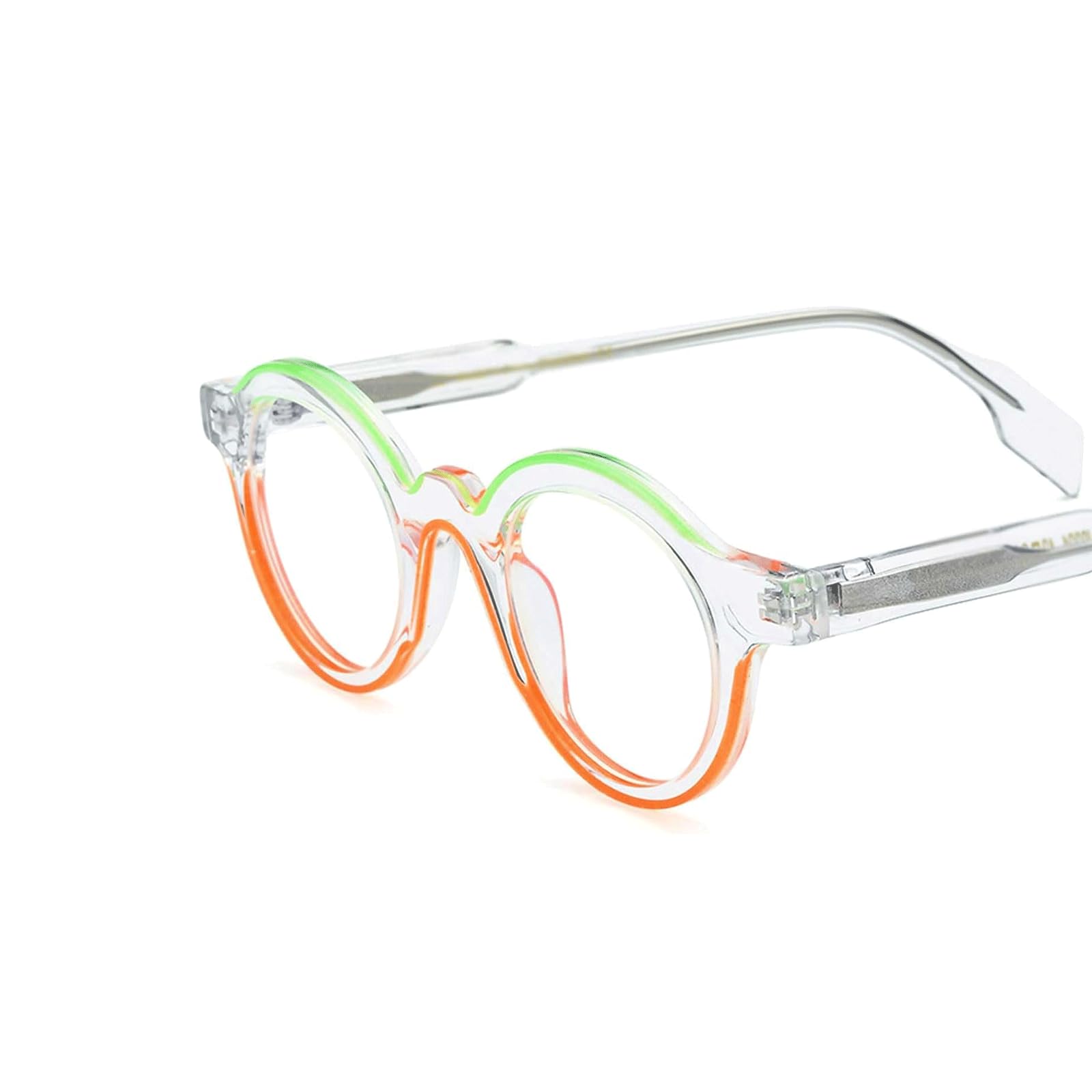 Montature Montature per Occhiali Portatili Montature per Occhiali in Acetato Lenti Trasparenti Creative Montature per Occhiali Occhiali dal Design ergonomico Comodo da Indossare