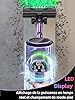 SUXIANGVAC Aspirateur Balai sans Fil, 45kPa/500W/45min Aspirateur sans Fil Puissant avec 3 Niveaux,Tuyau Extensible, LED Display, Brosse Anti-Enchevêtrement pour Sols, Tapis et Voiture - Violet
