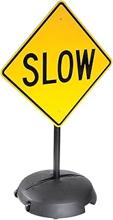 Tip ‘N Roll Portable Pole Rolling Sidewalk Sign Holder | 24"w Base x 48”h Pole with pre-drilled pole plus hardware. (TNR-PP)