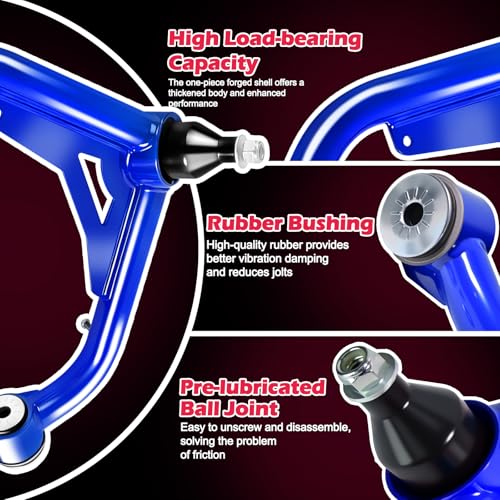 XCBOOCH 2-4” Lift Front Upper Control Arms with Ball Joints Compatible with Chevy for Silverado 2500HD 3500HD 2000-2010, Compatible with GMC for Sierra 2500HD 3500HD 2000-2010, for H2 2003-2009 by XCBOOCH - Used condition - Image 4