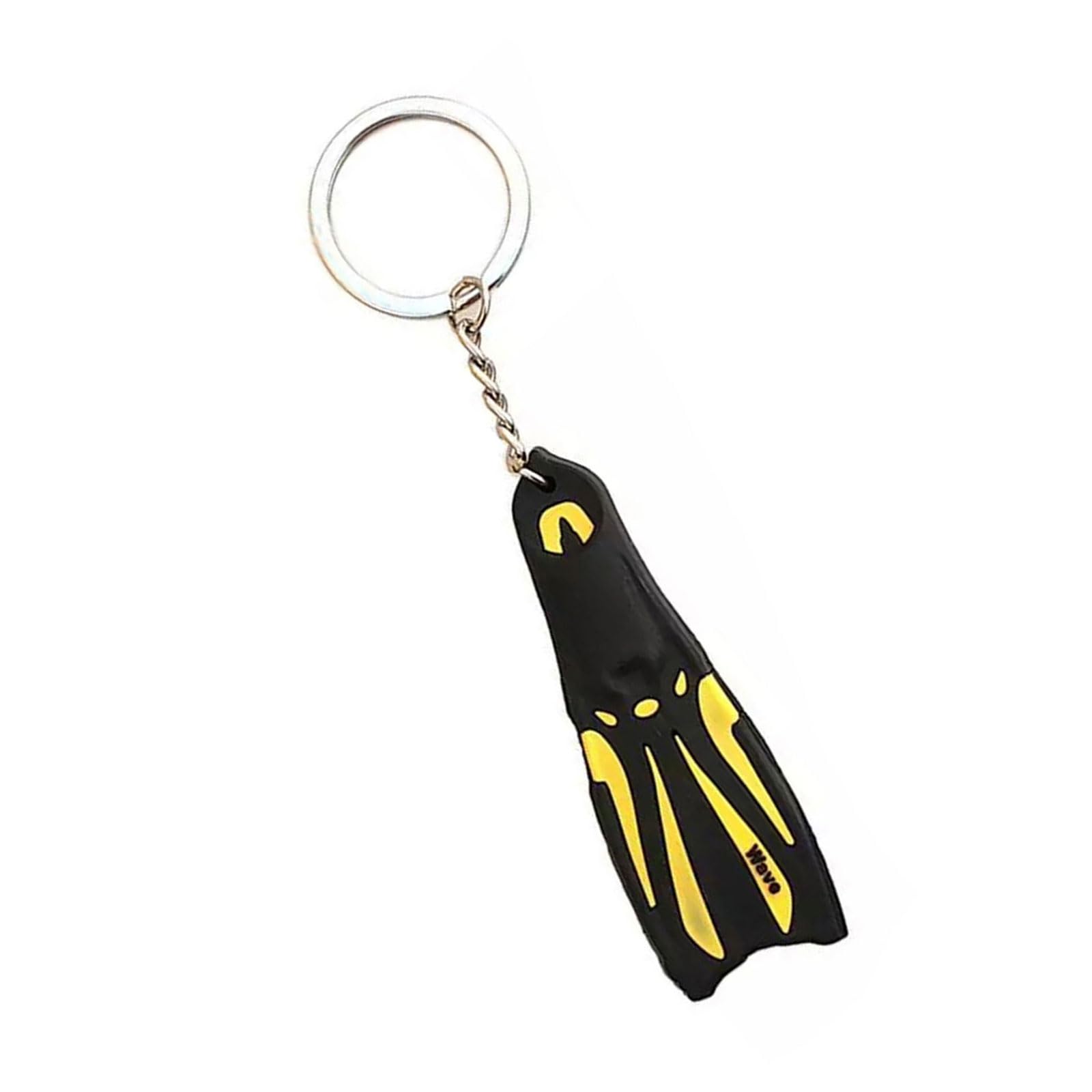 KFFENGKFFENG 1Piece Silicone Diving Flippers Keychain Silicone Diver Fin Keyring Elegant Key Holder Ocean Theme Accessory 13cm