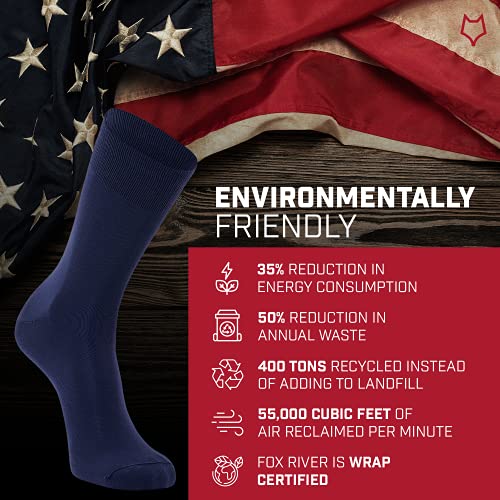 Foxriver Standard Wick Dry Auras Ultra-Lightweight Liner Crew Socks, Dark Navy, Medium #TOP5
