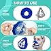 NATAKU 4-Pack Large Mask Liners Compatible with Resmed F20 Cpap' Masks Cushion Comfortable Reusable Cushioned Mask Covers, Absorb Facial Oils and Moisture to Improve Wear Comfort (Large)