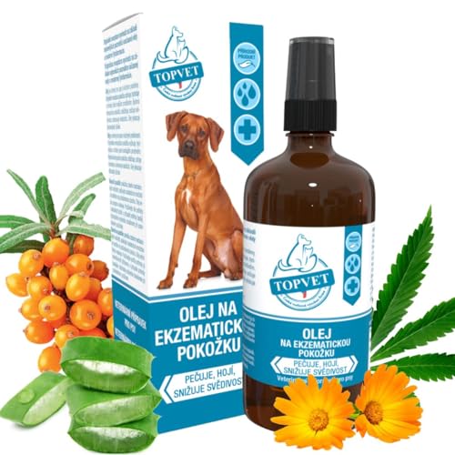 Hautölspray für Hund mit Ekzemen | Hautöl für Hunde | Juckreizmittel | Natürliche Fellpflege für Seidiges Fell & Vitale Haut | mit Hanf, Aloe, Mandelöl, VIT E | Natürlicher Schutz 100 ml