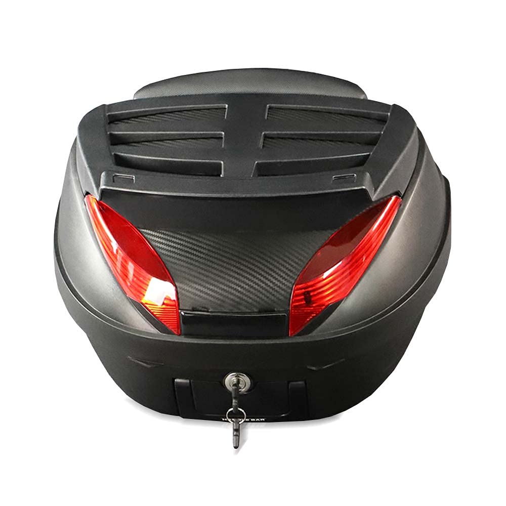Bagtecs Motorradkoffer für Honda SH 350/300/150/125, 42 Liter, Schwarz