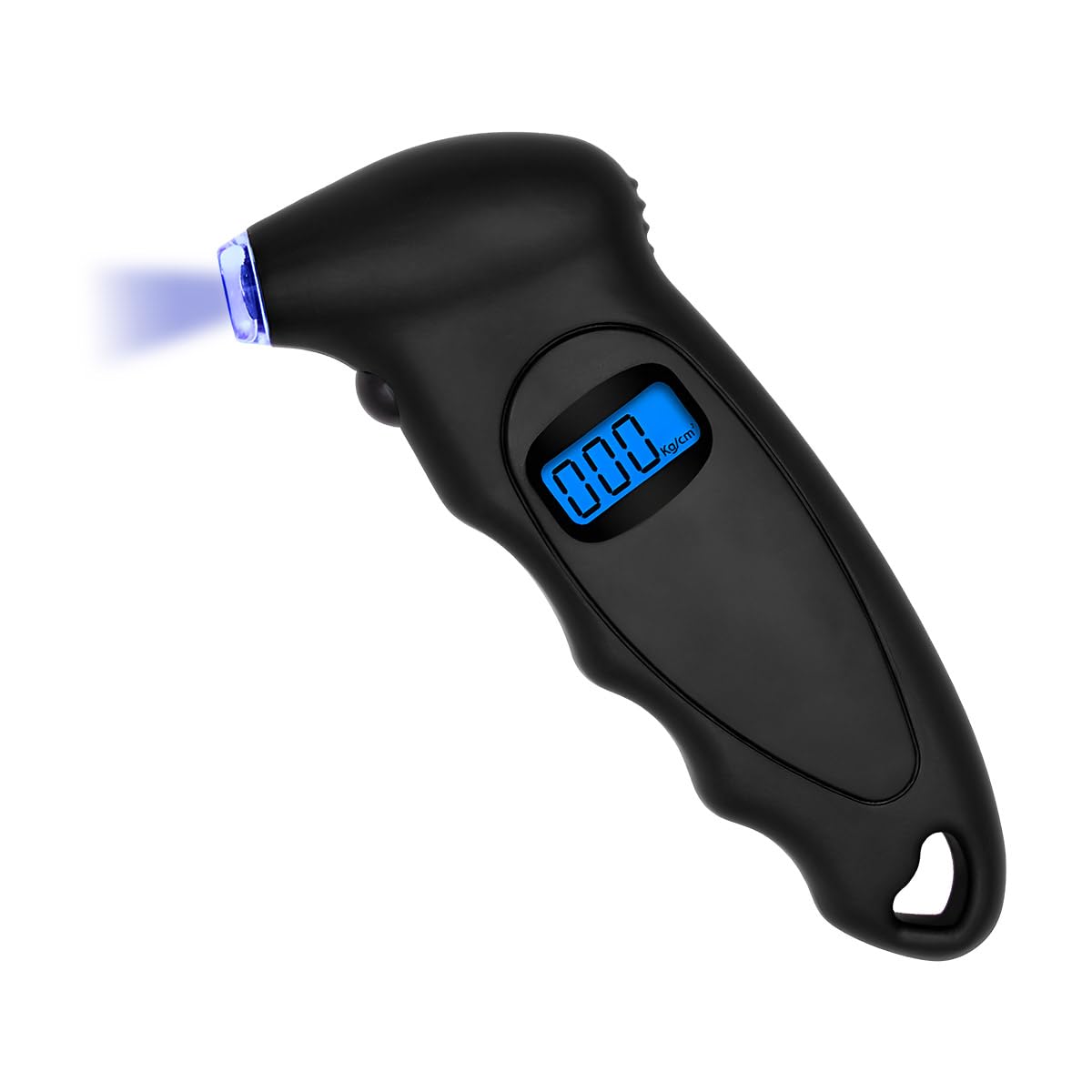 KVAEY Digital Tire Pressure Gauge, 150 PSI 4 Settings Accurate Tire Gauge with Non-Slip Grip, Backlight LCD Tire Pressure Gauge Reader Checker Tool for Car Truck Bicycle Motorcycle (Black)