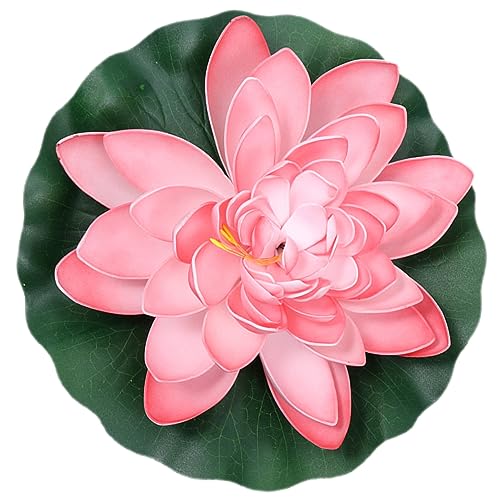 ABOOFAN Loto Artificial Flores Rosas Falsas Nenúfares Artificiales Plantas Acuáticas Artificiales Flotantes Decoración De Piscina Y Casa Nenúfares Realistas para Estanques Flores
