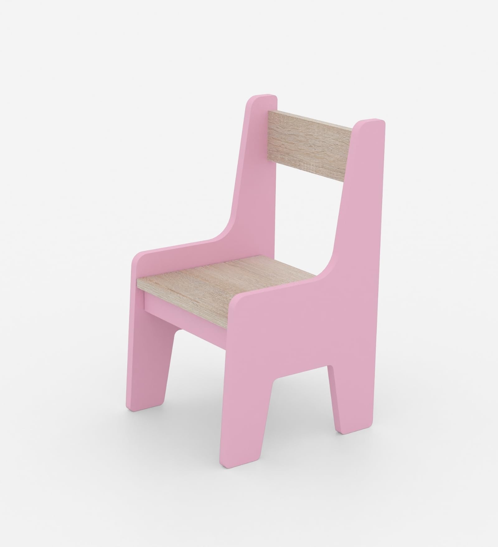 Boingg Topolino Engineered Wood Modern Toddler Activity Chair for Kids | Pink | Compact Size | Sturdy & Ergonomic Design with Backrest | Age 2–6 Years | 50 kg Capacity-image-44