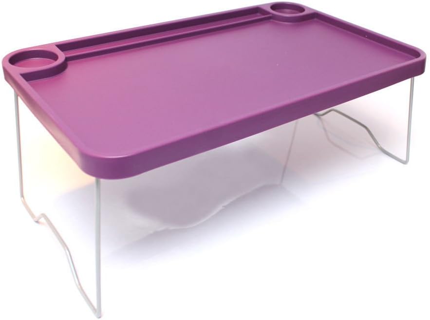 Bed Tray Foldable 22x14" Breakfast Table Laptop Support Purple Desk Nordby