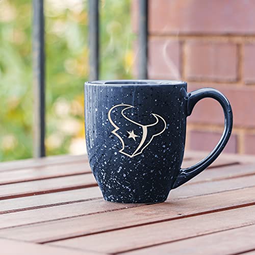 Image of Rico Industries NFL Football 16 oz Team Color Laser Engraved Speckled Ceramic Coffee Mug