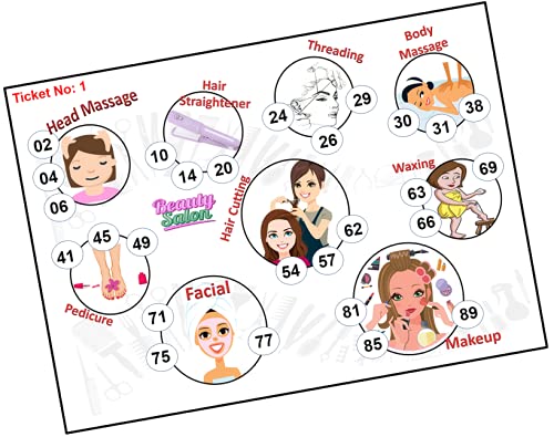 Beauty Parlour Theme Bingo Housie tambola Tickets (Printed on Hard Sheet, Big Size Tickets, 120 Cards) (B09B6G46HW) Amazon Price History, Amazon Price Tracker