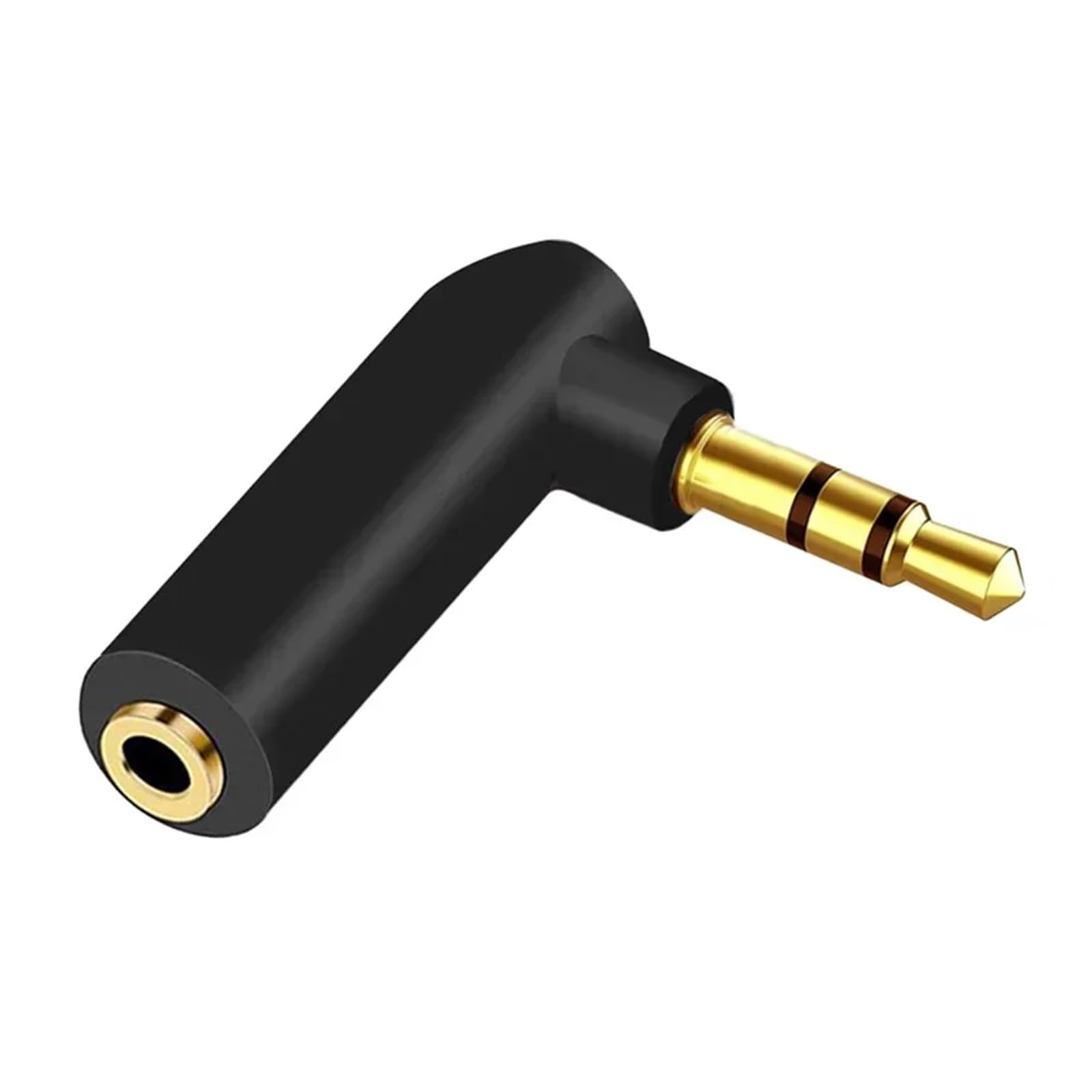Connecteur plaqué or 3.5 Jack droit, adaptateur d'angle mâle à femelle 90 degrés, prise de Conversion Audio stéréo pôles et 4 en forme L ESSEIEIE(4pole 3.5mm,20PCS)