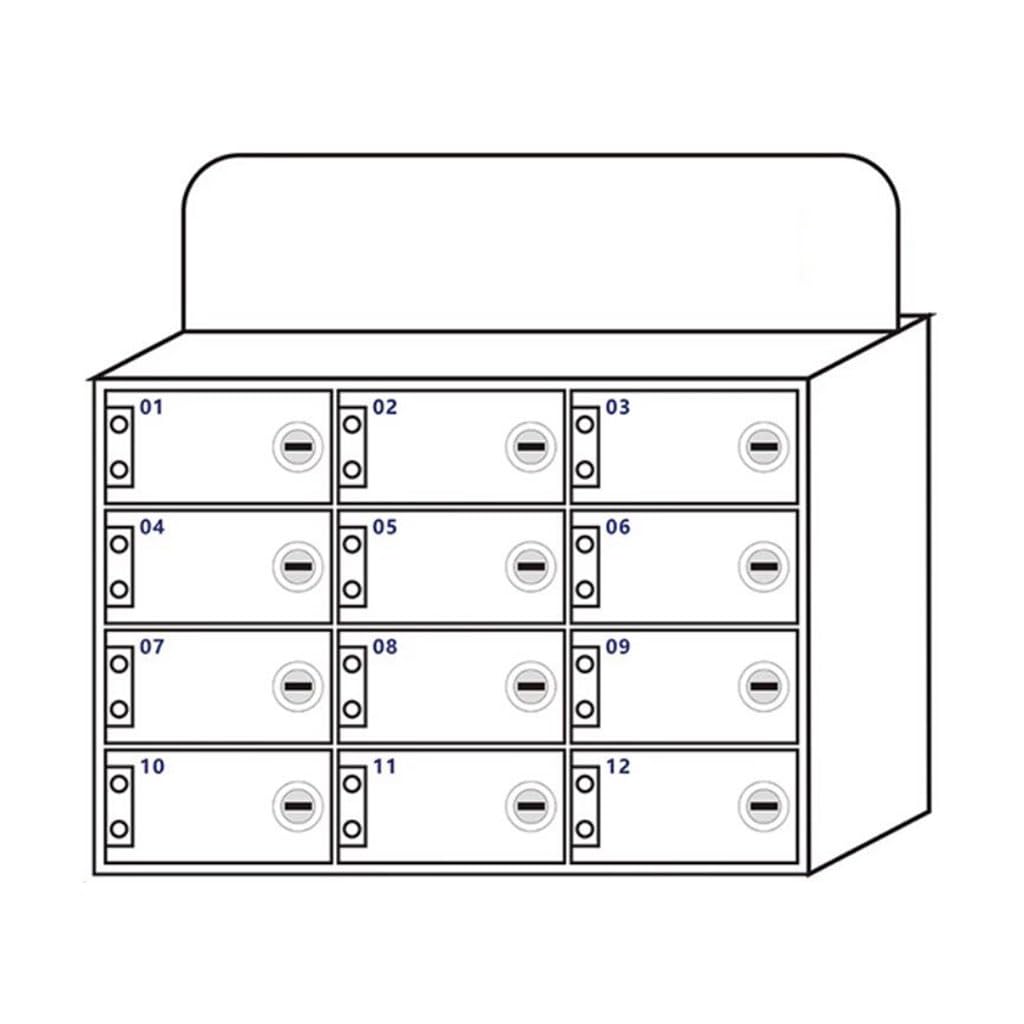Armadietto per cellulare in acrilico con serratura, organizer sicuro per cellulari, accessori e oggetti di valore, ideale per uffici e case