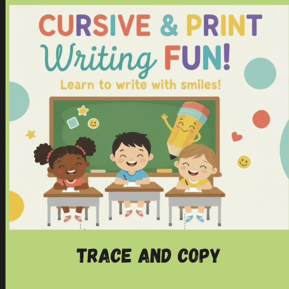Cursive and Print Writing Fun: From Scribbles to Script: An easy guide to perfecting Print and Cursive writing