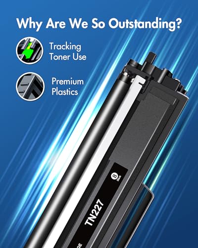 Image of TN227BK TN-227BK TN227 Black: MFC-L3770CDW High Yield Toner Cartridge Replacement for Brother TN227 TN227BK TN223BK TN-223BK to Work with Brother MFC-L3770CDW HL-L3290CDW HL-L3270CDW, 2 Pack