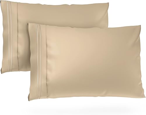 Miniatura 9 de Cosy House Collection 1500 Collection - Juego de 2 fundas de almohada de lujo, supersuaves de calidad de hotel, sin arrugas, hipoalergénicas