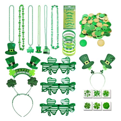 Collier et autocollant irlandais pour éviter la panne d'inspiration vestimentaire le jour J
