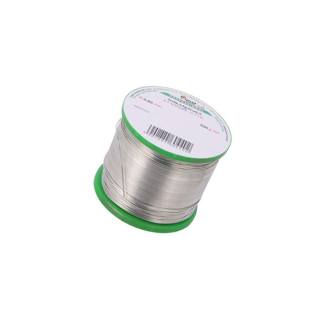 SAC305-0.8/0.5 Lötdraht Sn96,5Ag3Cu0,5 0,8mm 500g bleifrei Verpackung: Spule CY
