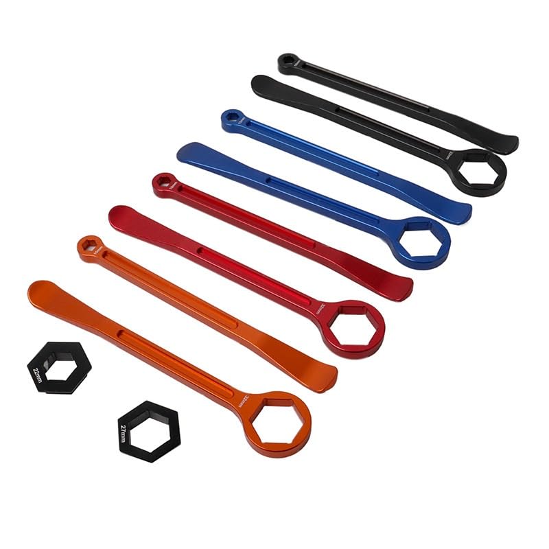 Levier de pneu moto pour outil, pour EXC SX XC CR CRF XR YZ WR TTR KX KLX RMZ RMX RM TC TE FC FE Motocross Dirt Bike MOTO(Rosso)