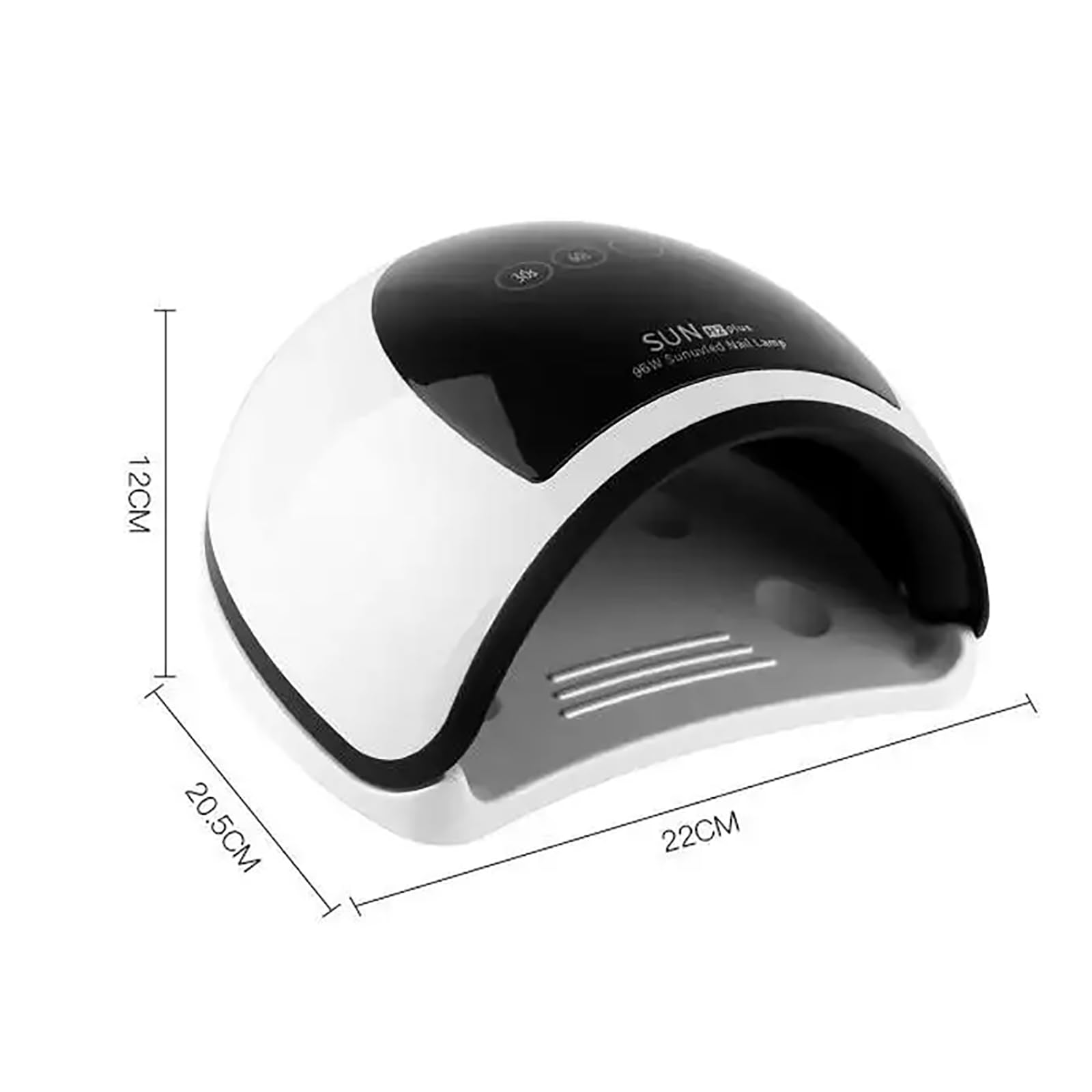 Lampe À Ongles UV LED sans Fil 96 W, Sèche-Ongles Portable avec Écran Tactile LCD Et 39 Perles LED, Capteur Automatique À 4 Minuteries pour Salon Et Usage Domestique