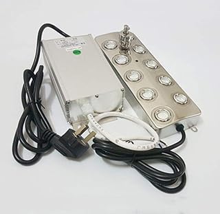 7kg/h 10 Head Ultrasonic Mist Maker Fogger Air Humidifier w/Indoor Waterproof and Moistureproof Power Accessories Fountain Pond Atomizer for Greenhouse Hydroponics Garden/Lawn/Pond 220V