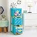 Idea Nuova Nickelodeon Baby Shark 3 Tier Fabric Storage Organizer with 3 Cubes and Removable Lid